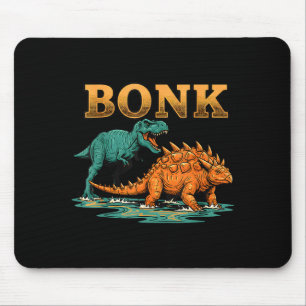 Bonk Dinosaur Funny Prehistoric Humor Design Mouse Pad
