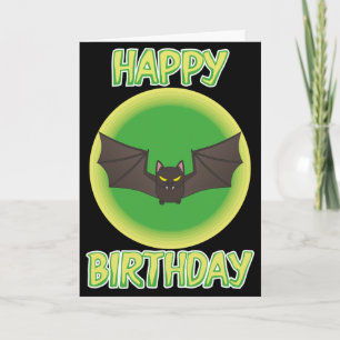 Bonkers Bat Birthday Card