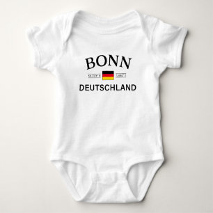 Bonn Deutschland Coordinates German Baby Bodysuit