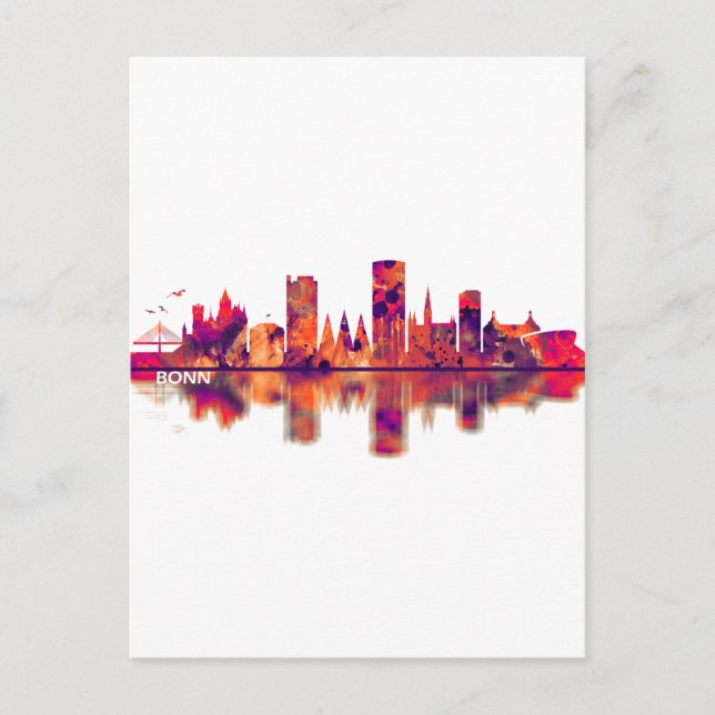 Bonn Germany Skyline Holiday Postcard (Front)