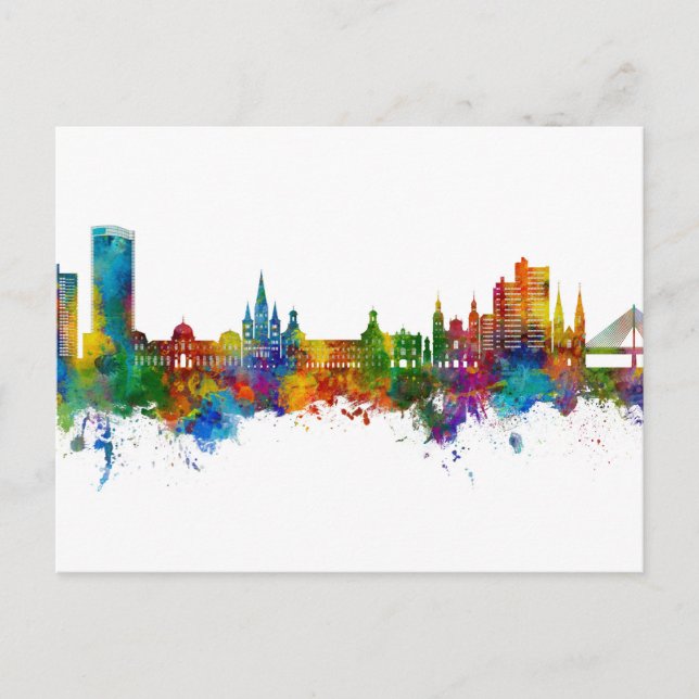 Bonn Germany Skyline Postcard (Front)