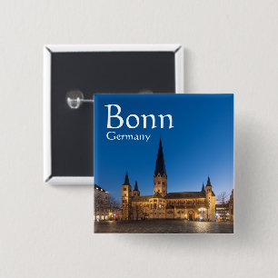 Bonn Germany Souvenir 15 Cm Square Badge