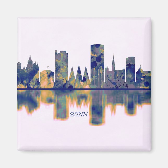 Bonn Skyline Magnet (Front)