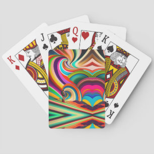 Bonnaroo abstract art playing cards
