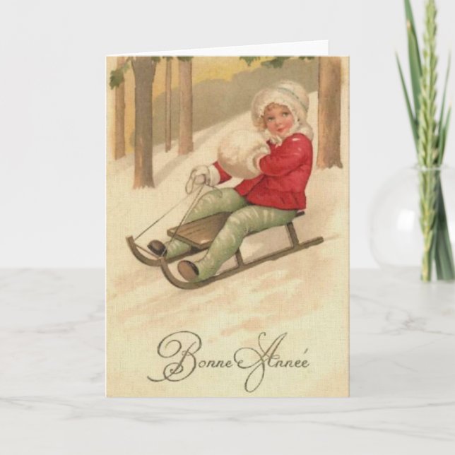 Bonne Annee Holiday Card (Front)