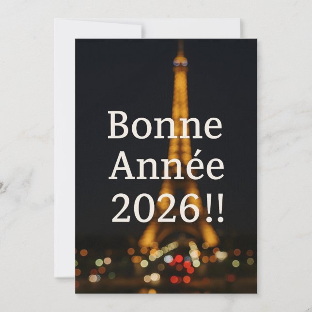 Bonne Annee/New Year's card  (Front)
