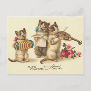 "Bonne Annee" Vintage French New Year Postcard