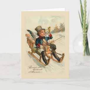 "Bonne et heureuse Annee" New Year Card