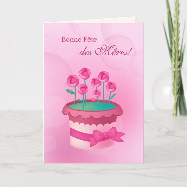 Bonne Fête des Mères Mother's Day Card in French (Front)