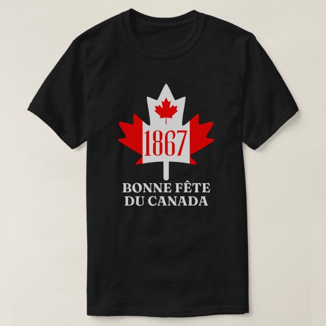 Bonne Fête du Canada T-Shirt (Design Front)