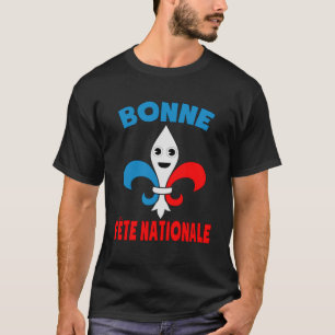 Bonne Fête Nationale French Bastille Day Fleur de  T-Shirt