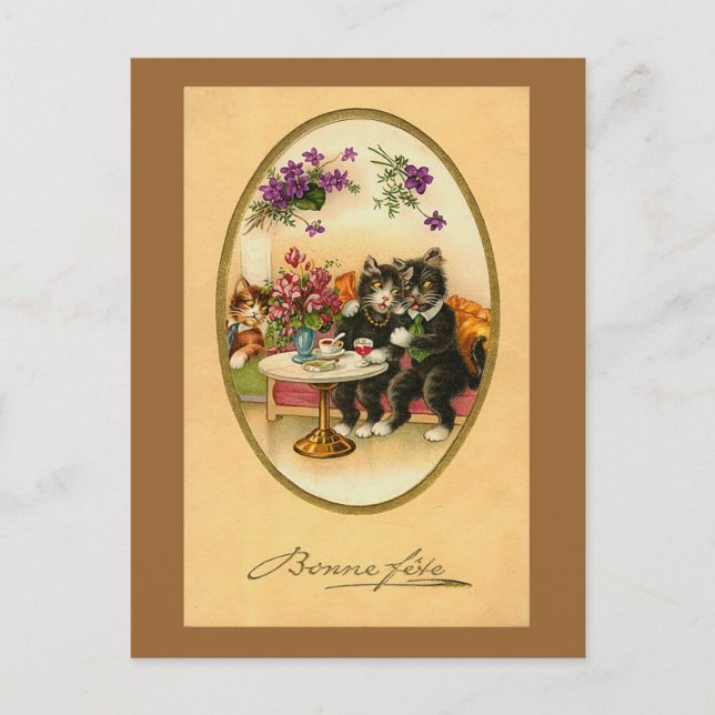 Bonne Fete Postcard (Front)