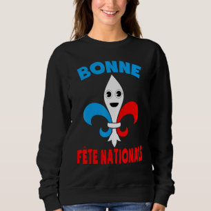 Bonne Fte Nationale French Bastille Day Fleur-de-l Sweatshirt
