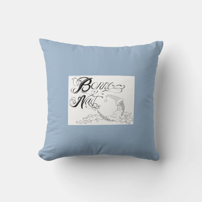 Bonne Nuit Nursery Pillow (Front)