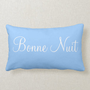 Bonne Nuit Sweet Dreams Decorative Bedroom Accent Lumbar Cushion