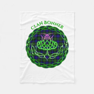 Bonner Scottish Tartan Celtic Thistle Fleece Blanket