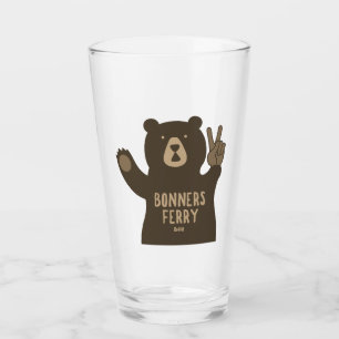 Bonners Ferry Idaho Peace Bear Glass