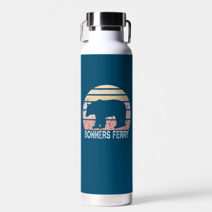 Bonners Ferry Idaho Retro Bear Water Bottle