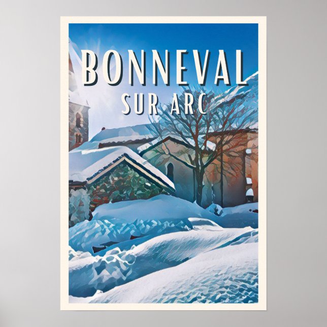 Bonneval sur Arc Ski resort Poster (Front)