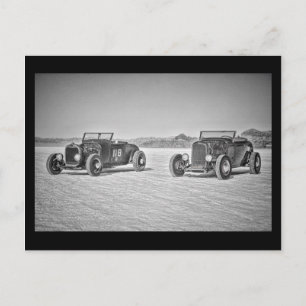 Bonneville Salt Flats Flat Heads Postcard