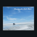 Bonneville Salt Flats Postcard<br><div class="desc">Bonneville Salt Flats,  UT</div>