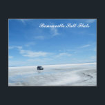 Bonneville Salt Flats Postcard<br><div class="desc">Bonneville Salt Flats,  UT</div>