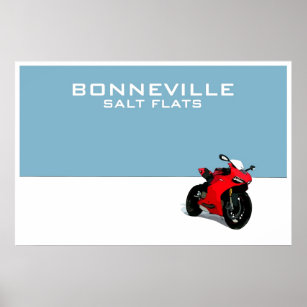 Bonneville Salt Flats Poster