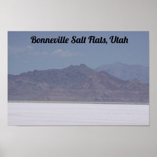 Bonneville Salt Flats, Utah Poster