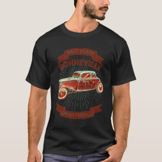 Bonneville Salt Flats Vintage Retro Hot Rod Race C T-Shirt