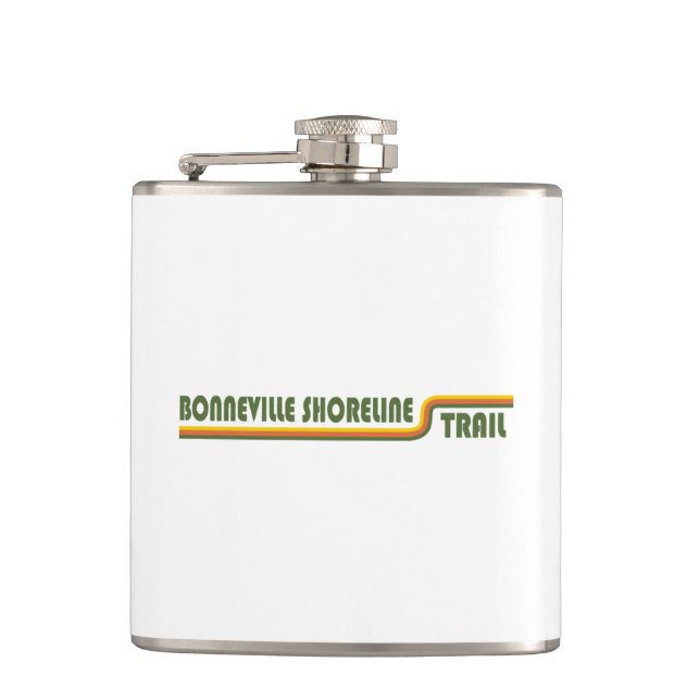 Bonneville Shoreline Trail Hip Flask (Front)