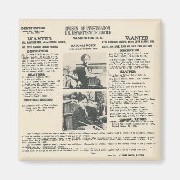 bonnie and clyde fbi poster magnet