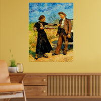 Bonnie and Clyde Fooling Around 1934 AI Painting