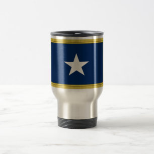 Bonnie Blue Flag First Texas Cofederate Volunteers Travel Mug