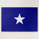 Bonnie Blue Flag Jigsaw Puzzle<br><div class="desc">This design features the Bonnie Blue flag, which was a banner associated at various times with the Republic of Texas, the short lived Republic of West Florida, and the southern states of America at the start of the American Civil War in 1861. It now often serves as a representative banner...</div>