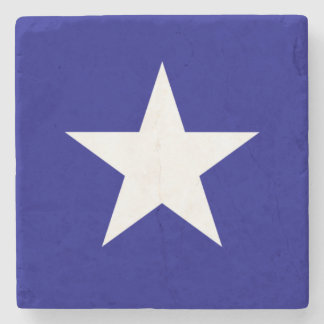 Bonnie Blue Flag White Star Stone Coaster