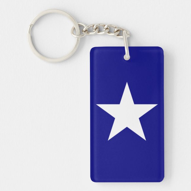 Bonnie Blue Flag with Lone White Star Key Chain (Front)