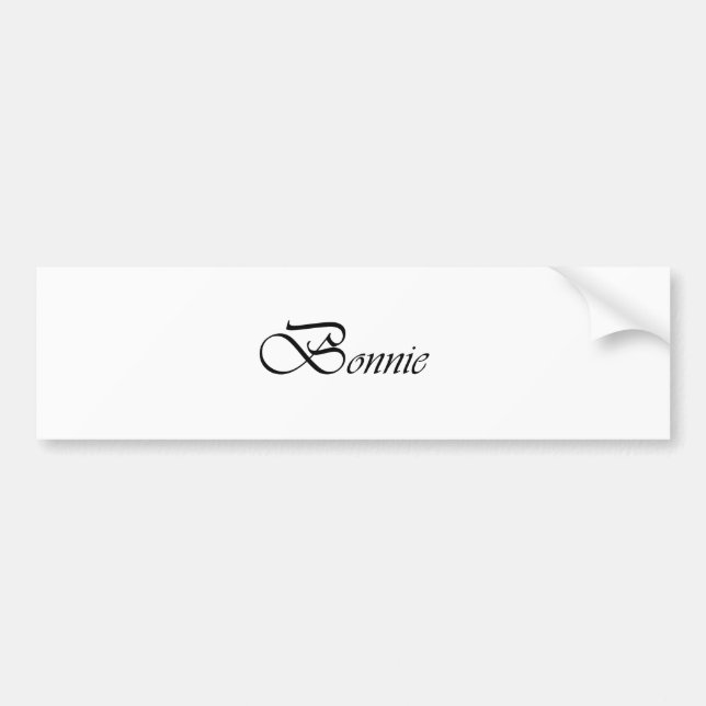 Bonnie Bumper Sticker (Front)