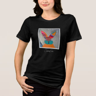 Bonnie Bunnie Woman's T-shirt - CreativelyDrew Tri-Blend Shirt