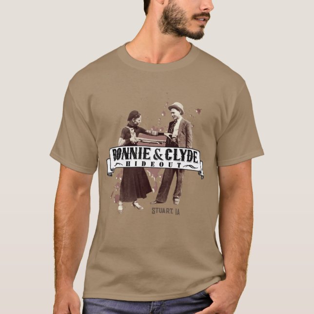 Bonnie & Clyde Hideout: Splatter T-Shirt (Front)