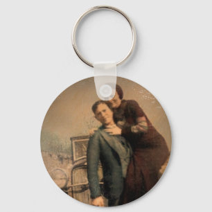 Bonnie & Clyde Key Ring