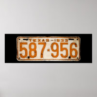 Bonnie & Clyde License Plate