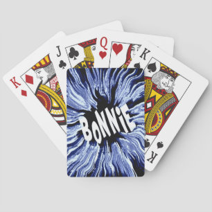Bonnie Name Star Art Playing Cards