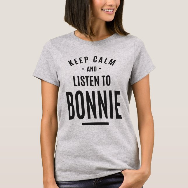 Bonnie Personalised Name T-Shirt (Front)
