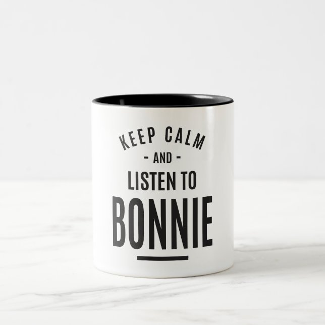 Bonnie Personalised Name  Two-Tone Coffee Mug (Center)