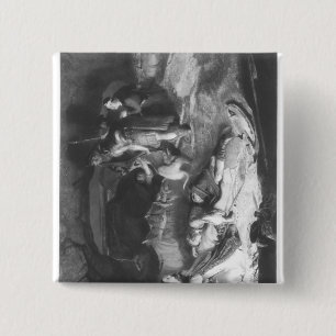 Bonnie Prince Charlie in Hiding 15 Cm Square Badge