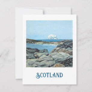 Bonnie Scotland beautiful Bass Rock fine art scene Holiday Card