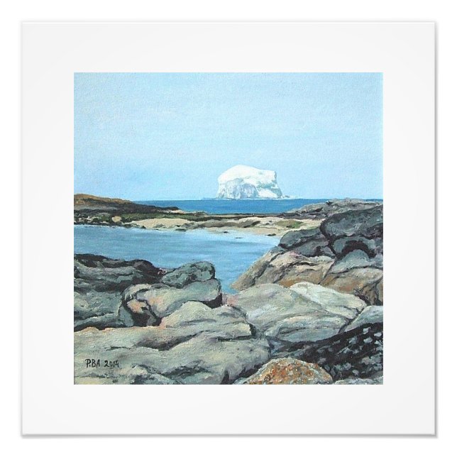 Bonnie Scotland beautiful Bass Rock North Berwick Photo Print (Front)