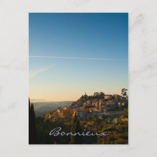 Bonnieux, village in the Luberon, Provence. Postcard