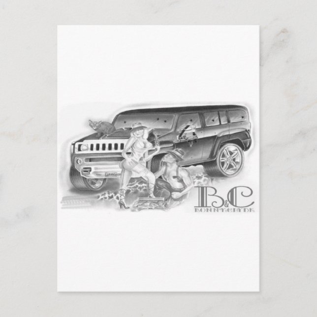 Bonny n Clyde Postcard (Front)