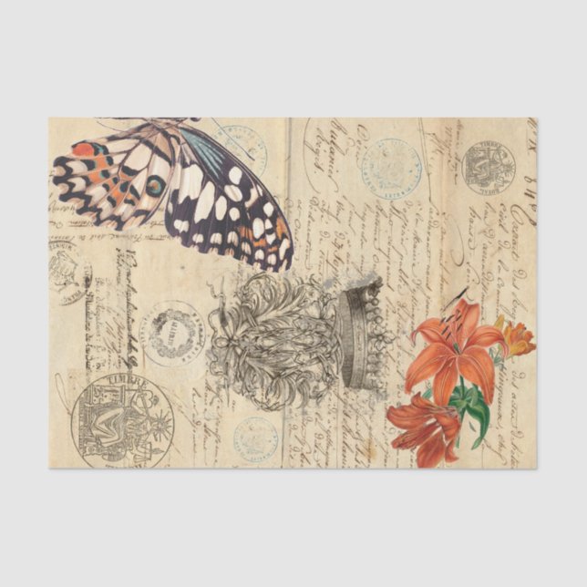 Bono Butterfly Decoupage Tissue Paper (Front)